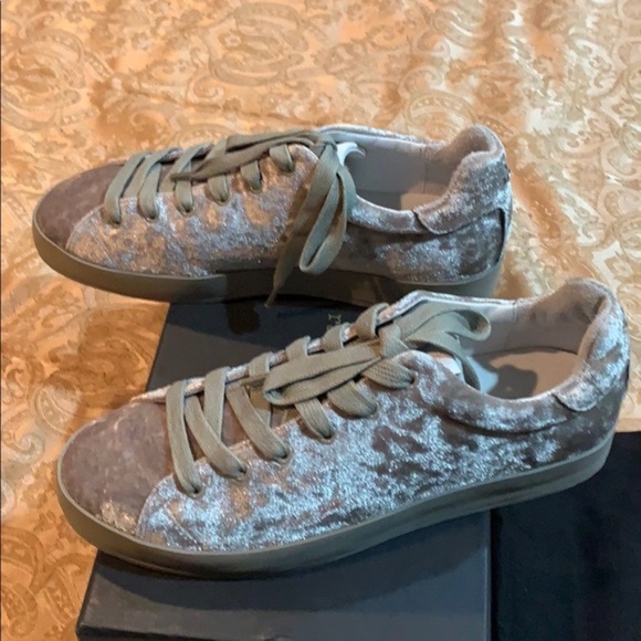 Rag and Bone RB1 Low Velvet Sneakers Grey - Picture 6 of 6